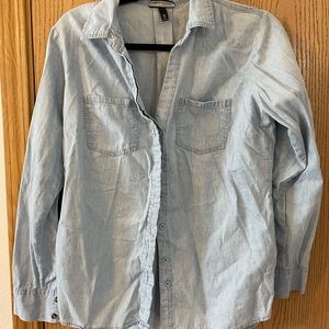Blue button up shirt